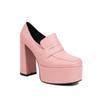 Black Pumps platform women high heel pumps shoes chunky heel loafer comfort office lady party shoes cosplay