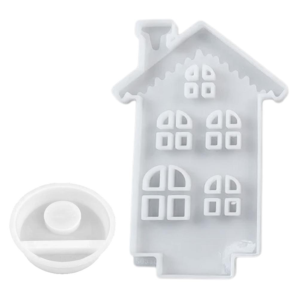 Sfeșnic pentru casa de zăpadă, matriță din silicon, rășină epoxidică, pentru suport pentru lumânări, pentru suport pentru lumânări din gips, pentru decorațiuni pentru casă.