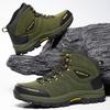 Hiking Boots Men Autumn Outdoor Motorcycle Boots Climbing Mountain Boots Mens High Top Trekking Shoes Work Safety Ankle Boot Man