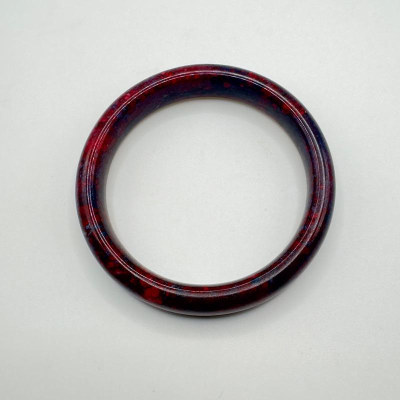 Pink Peach Jade & Purple Sugilite Women's Bangle - Jade Craftsman Live Stream Special