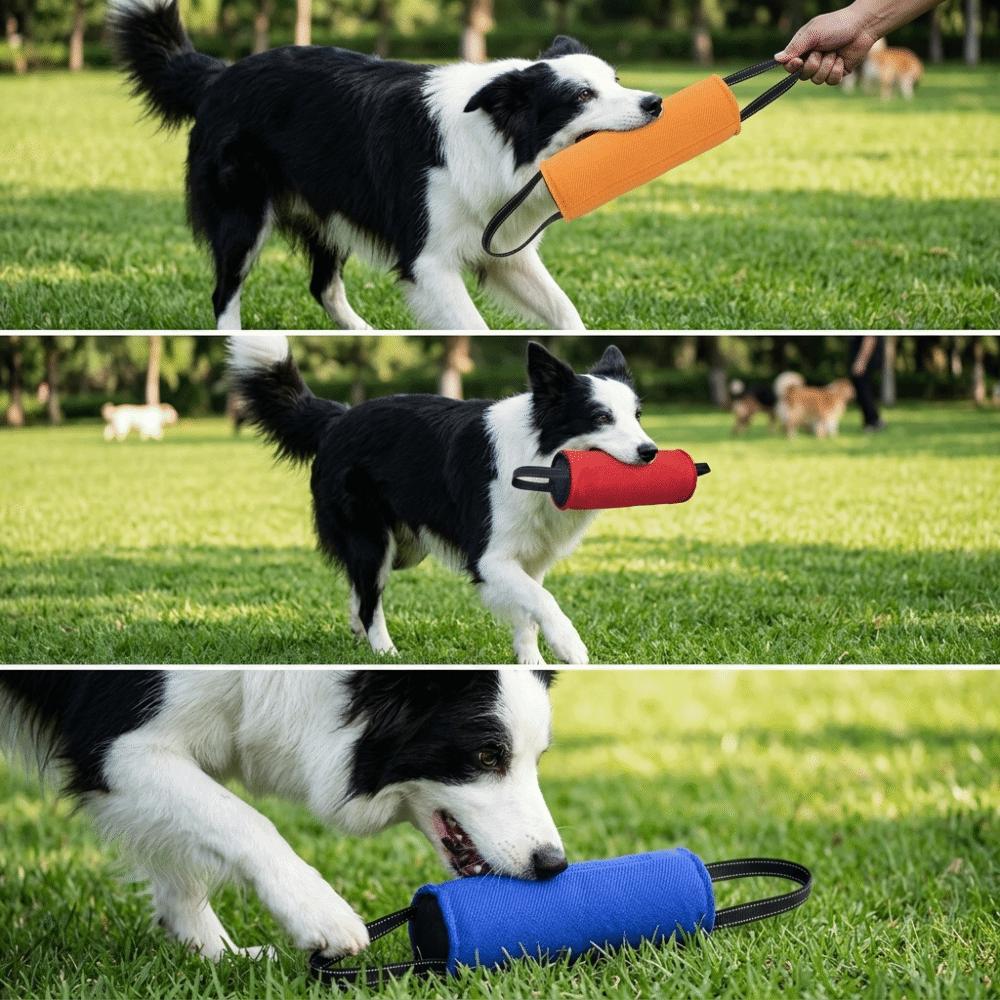 Multi Colors Available Dog Bite Tug Toy Seamed Reinforced Dog Chew Stick Dog Obedience Training