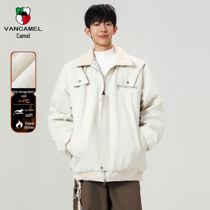 VANCAMEL Men s Winter Fleece Lined Bomber Jacket M