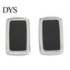 Lightweight Acrylic Earrings 1 Pair Black Big Stud for Women, Stainless Steel Jewelry Chunky Square Earrings, Statement Geometric Matte Studs