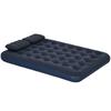 Inflatable King Size Air Bed, with Built-In Hand Pump - Blue