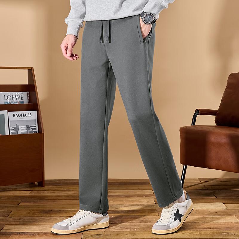 

FAPAI Men s Elastic Waist Striped Casual Trousers 6XL