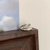 Sophisticated Heart Shaped Ring For Women Adjustable And Trendy Silver Plated Fashion Jewelry