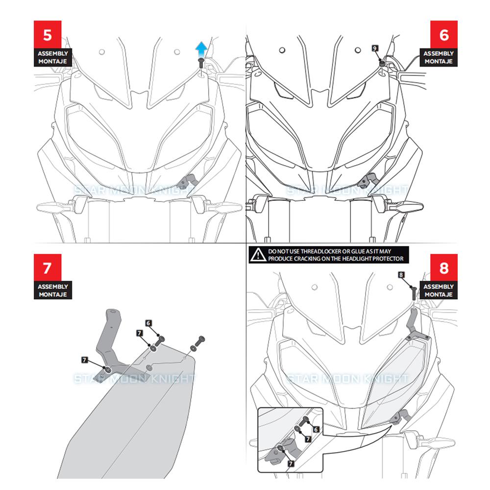 For BMW F900XR F 900 XR  -  Motorcycle Accessories Headlight Protection Protector Headlight Film Guard Front Lamp