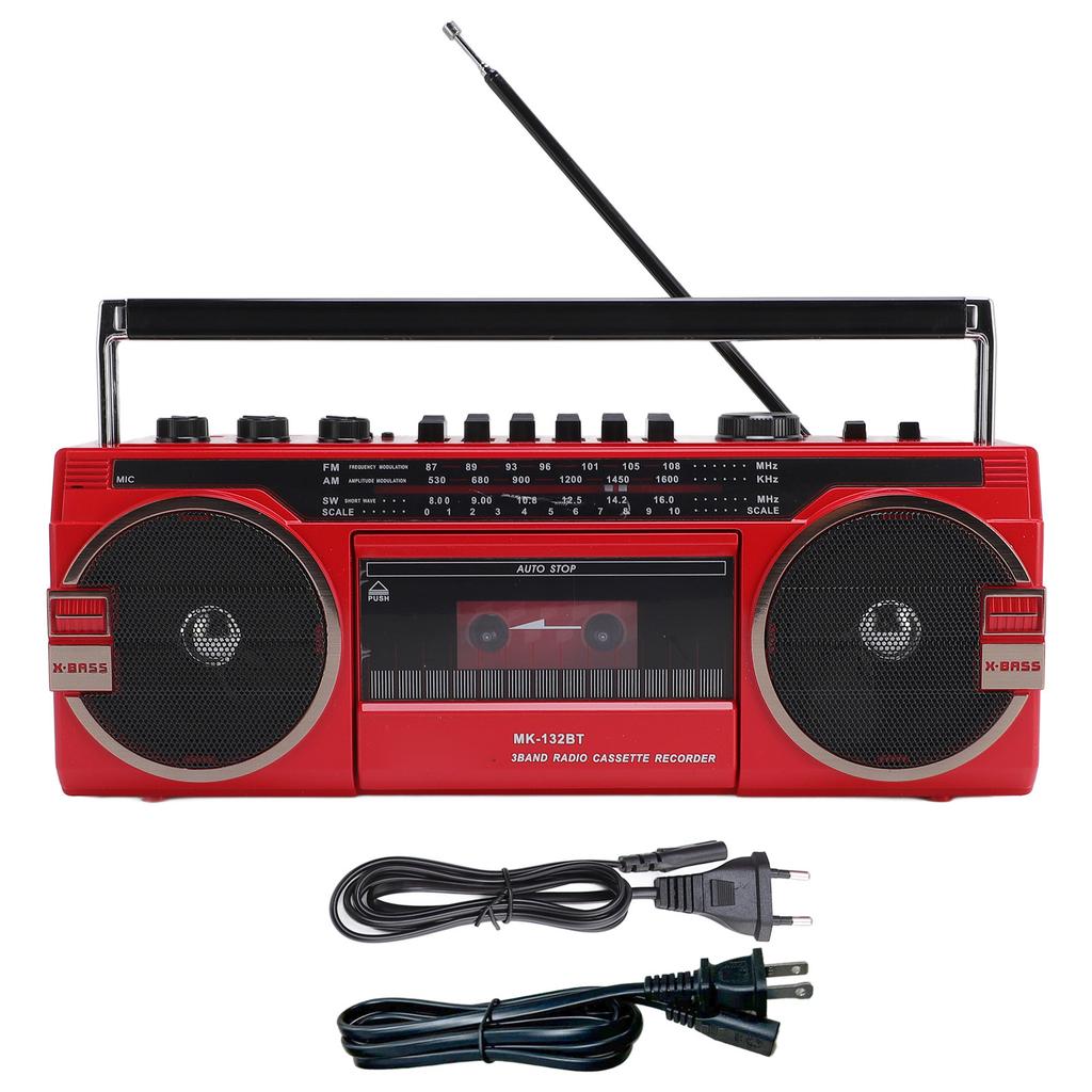 Cassette Tape Player Recorder Battery Operated USB Slot Speaker Radio Cassette Player Recorder for Outdoor