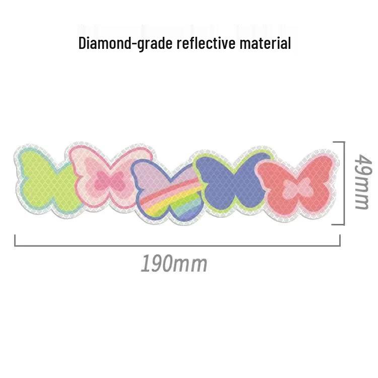 Reflective Decal for Vehicles: Waterproof Night Safety Sticker for Cars, Motorcycles, Helmets, and Bicycles
