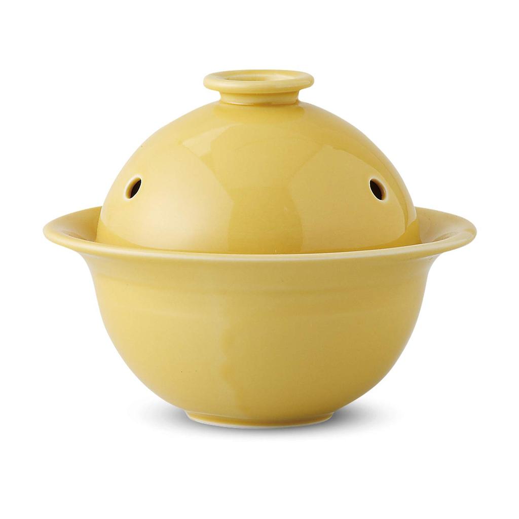 Cook Simmered Food In the Arita Ware Yellow Glaze Simmering Cook Microwave! (recipe Included) Ama-762928
