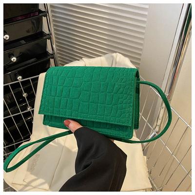 Torebki crossbody dla kobiet Nowe modne filcowe wzory z kamieniami Jednoramienne torebki na co dzień Torebki Modna kwadratowa torba