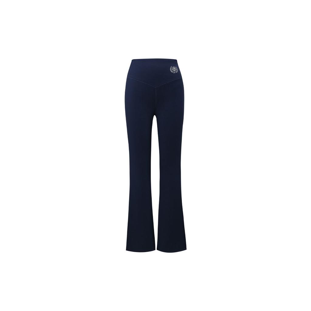 Reebok Casual Comfortable Trendy Versatile Knitted Sports Pants Women Bottoms Navy-Blue 24FRC604WGN2