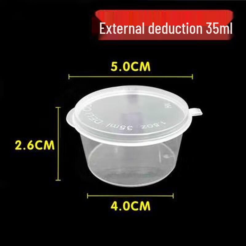 Disposable Hinged Sauce Containers