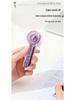 New Compact Mecha Style Transparent Handheld Fan - Portable Pocket Fan with High Wind Power for Commuting