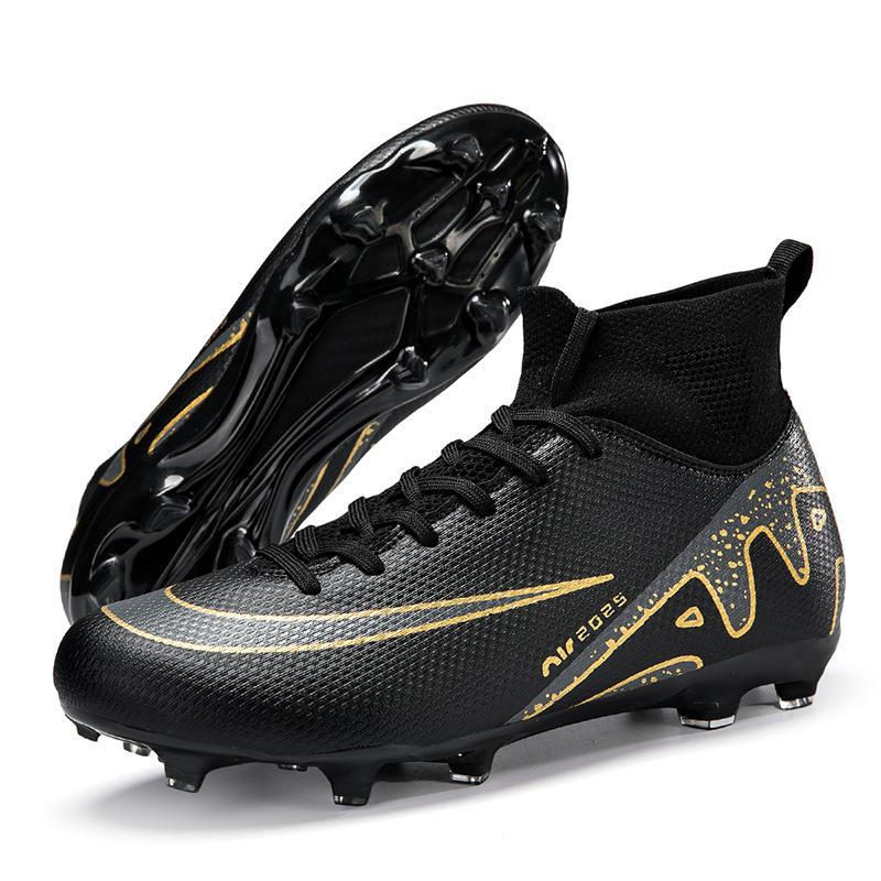 New High-top Children's Football Shoes, Men's and Women's Spike Competition, Young Primary and Secondary School Students' Broken Nail Training Shoes