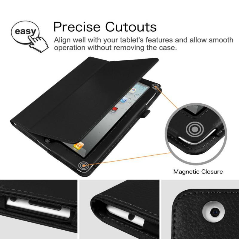 Case For iPad 2 3 4 Folio Flip PU Leather Cover for iPad Case Retina DISPLAY Ipad 5 6 7 8 9.7 10.2 10.5 Stand Pencil Holder Case