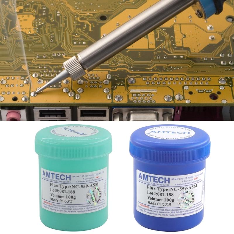 Grassi Flusso Avanzato per Saldatura Riparazione Chip PCB Reflow Uso Manuale 100g Installazione Precisa Componenti Elettronici