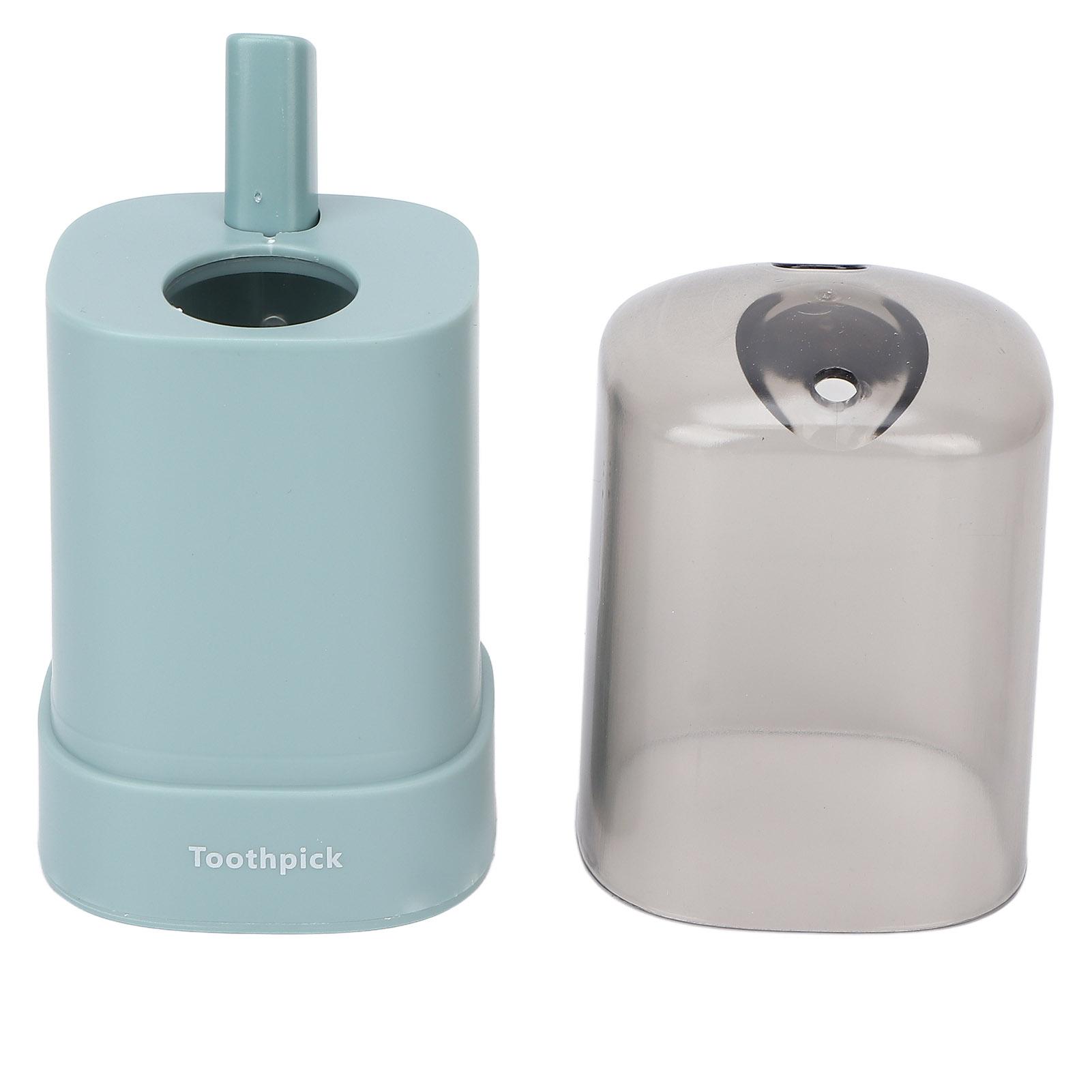 

Toothpick Holder Thickened Automatic Popping Up Detachable Toothpick Dispenser for Restaurants KitchenGreen зелений