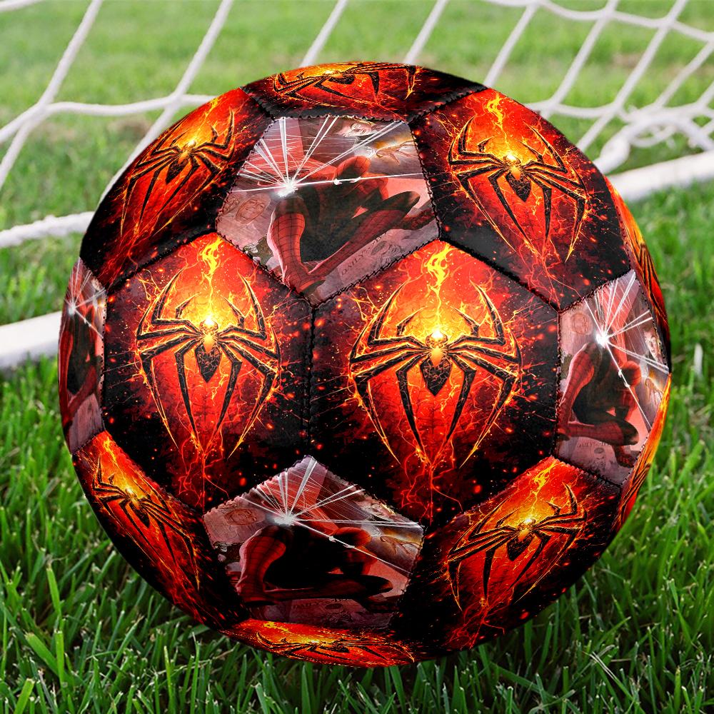 Red Spider Art Size 5 Soccer Balls, Anti-Slip, Protective Football, Outdoor Sport, a Unique Gift Suitable for him/her, Birthdays
