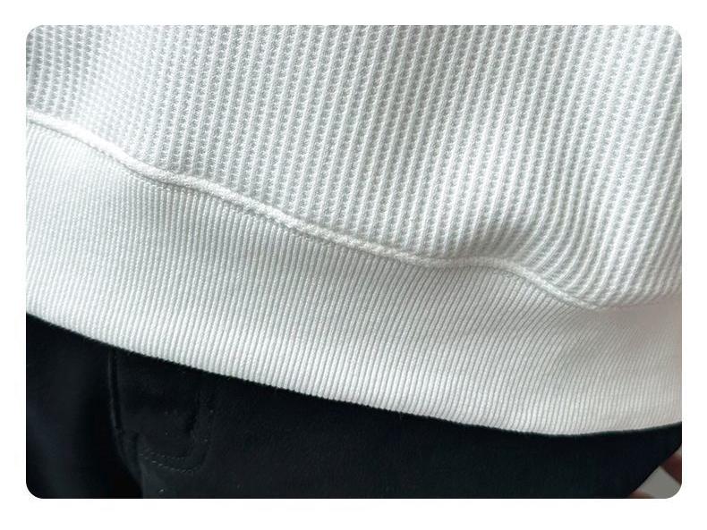 Men's Trendy V-Neck Fleece-Lined Polo Sweatshirt - Autumn/Winter 2025 Collection