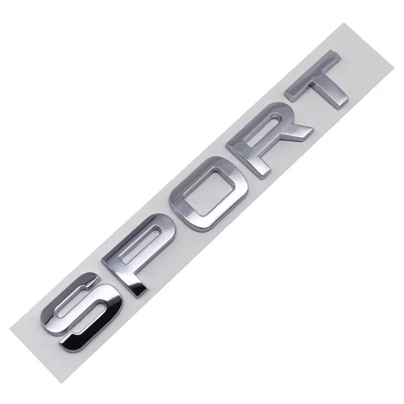 3D ABS SPORT Letters Emblem Car Rear Trunk Badge For Discovery Evoque L494 L320 Sport Sticker Accessories
