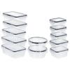 12x Airtight Kitchen Food Containers with Seal Container Set
