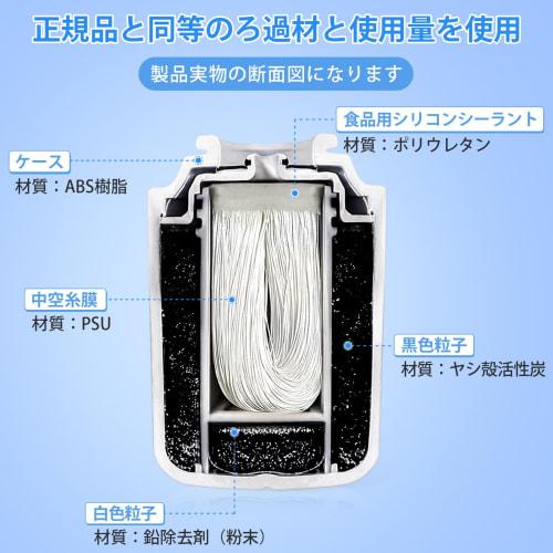 [JIS-certified In Japan] Panasonic Replacement Cartridge for TK-CJ24C1 Faucet-Mount Water Purifier, Removes 19 Substances Including PFOS and PFOA. Rep