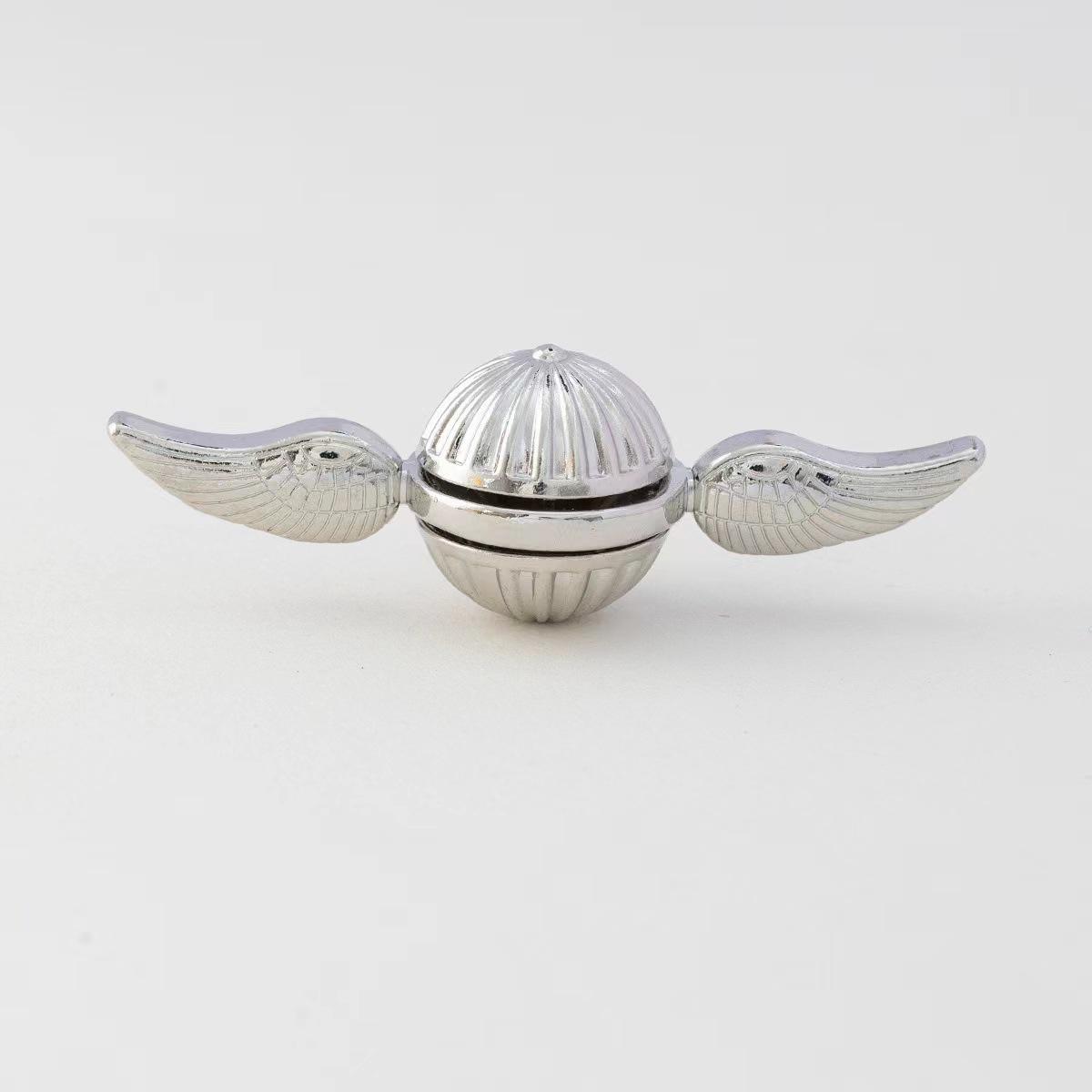

Golden Snitch Cupid Fidget Spinner Antistress Hand Rotation Fidget Toy Hand Spinner Angel Wings Metal Playthings Designed For Children Present серебряный