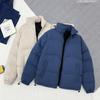 New Autumn and Winter Short Cotton-padded Clothes, Men's Feather Jacket, Feather Jacket, Stand-up Collar, Windproof and Warm Cotton-padded Jacket