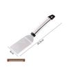 Stainless Steel Teppanyaki Spatula for Cooking, Hand-Grabbed Pancake and Steak Griddle Tool