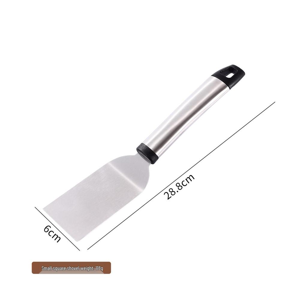 Stainless Steel Teppanyaki Spatula for Cooking, Hand-Grabbed Pancake and Steak Griddle Tool