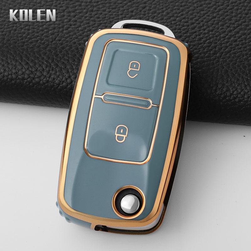 Tpu Car Key Case Cover For Vw Volkswagen Polo Tiguan Passat B5 B6 B7 Golf 4 5 6 Mk6 Jetta Lavida Skoda Octavia Seat Leon Altea