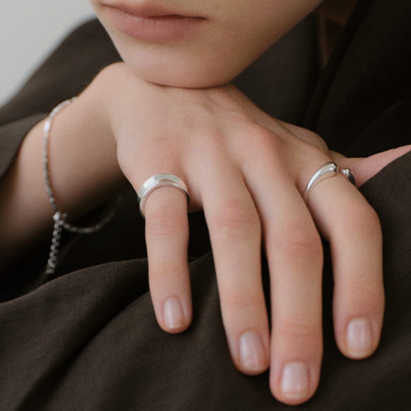 NORMALLEE [Silver 925] Big Bold Open Ring
