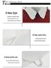 2022 Girls' Embroidered Versatile Fake Collar in White Milk Silk
