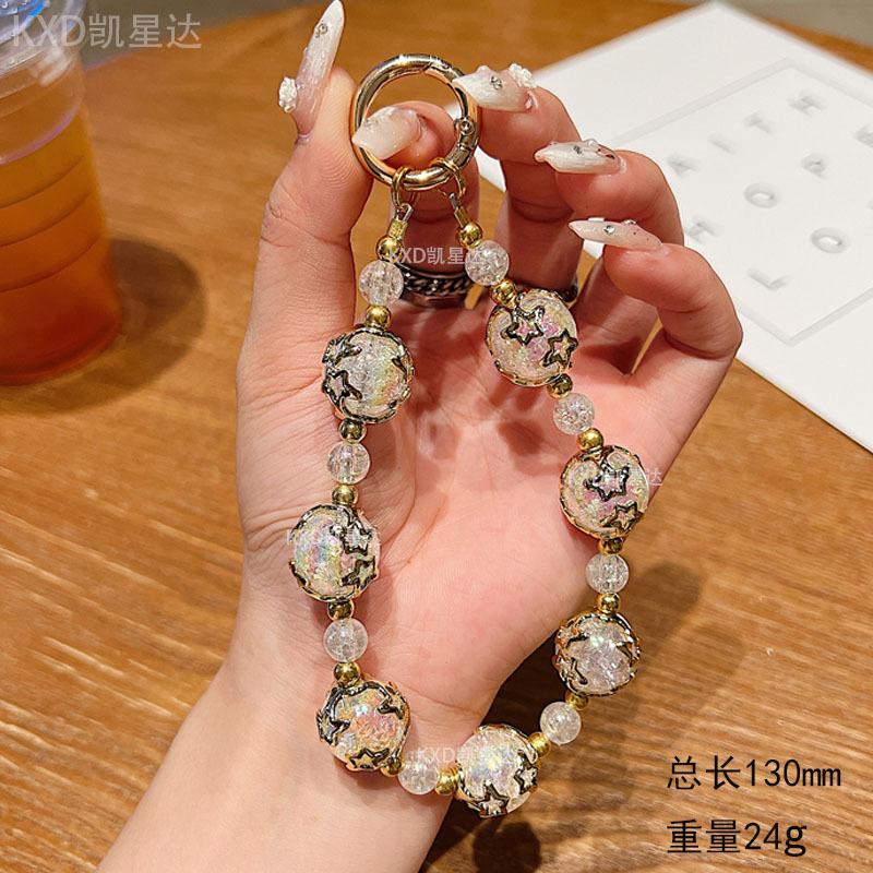 High-End Pearl Beaded Phone Chain Compatible with Apple Phone Case iPhone Huawei Bracelet Wrist Strap Anti-