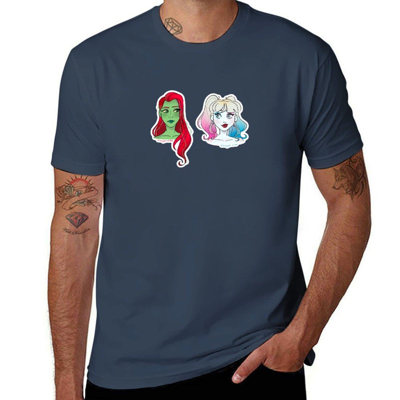 Jester Girl and Plant Lady TShirt Big and Tall Casual TShirt S
