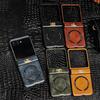Für Motorola Razr 60 Ultra Hülle Luxus PU-Leder Magnetisch Kabelloses Laden Schutz Rückseite Abdeckung Für Moto Razr 60 50 Ultra Schale