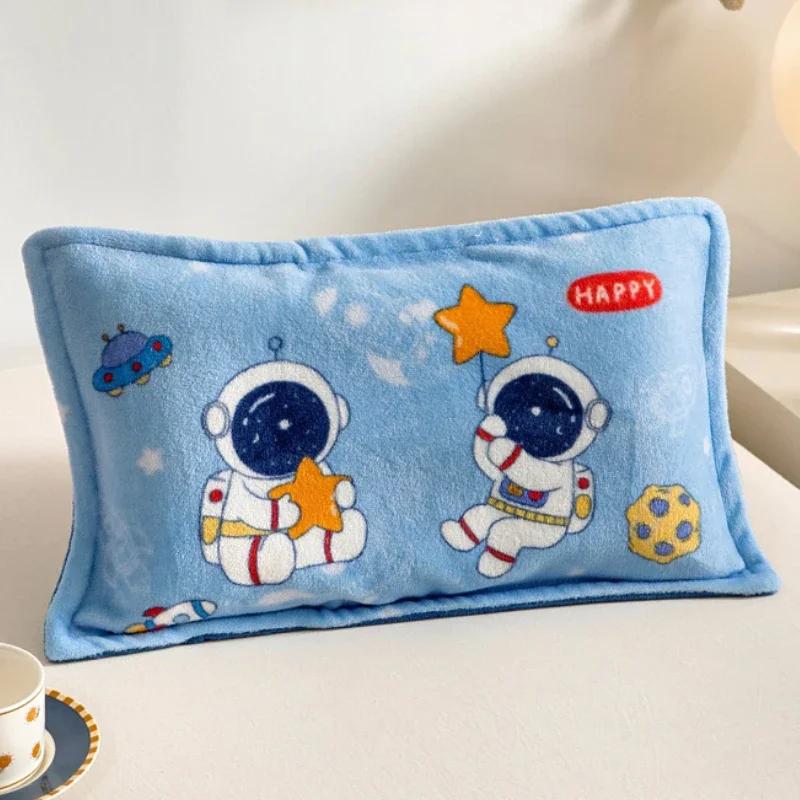 1pc Cartoon Pillow Cover , Warm Kids Pillow Case ,Winter Bedding Pillowcase ,A Class Pillowcovers for Kids Children Baby Newborn