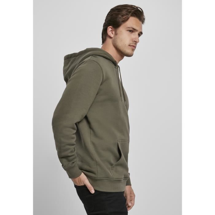 Sweatshirt à capuche - Urban Classics - Organic Basic - Couleur Olive - Mixte - Manches longues