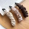 Fabric Banana Clip Korean Elegant Leopard Print Ponytail Holder Ponytail Clip Hair Claw Hairpin Sweet Bowknot Hair Clip Women