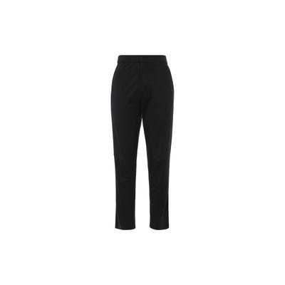 Knit Pants Solid Color Logo Straight Leg Casual Pants Men Pants Black IS4953