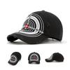 Heavy industry old camouflage bullseye baseball cap female personality street hip hop big head circumference deepened cap male trend