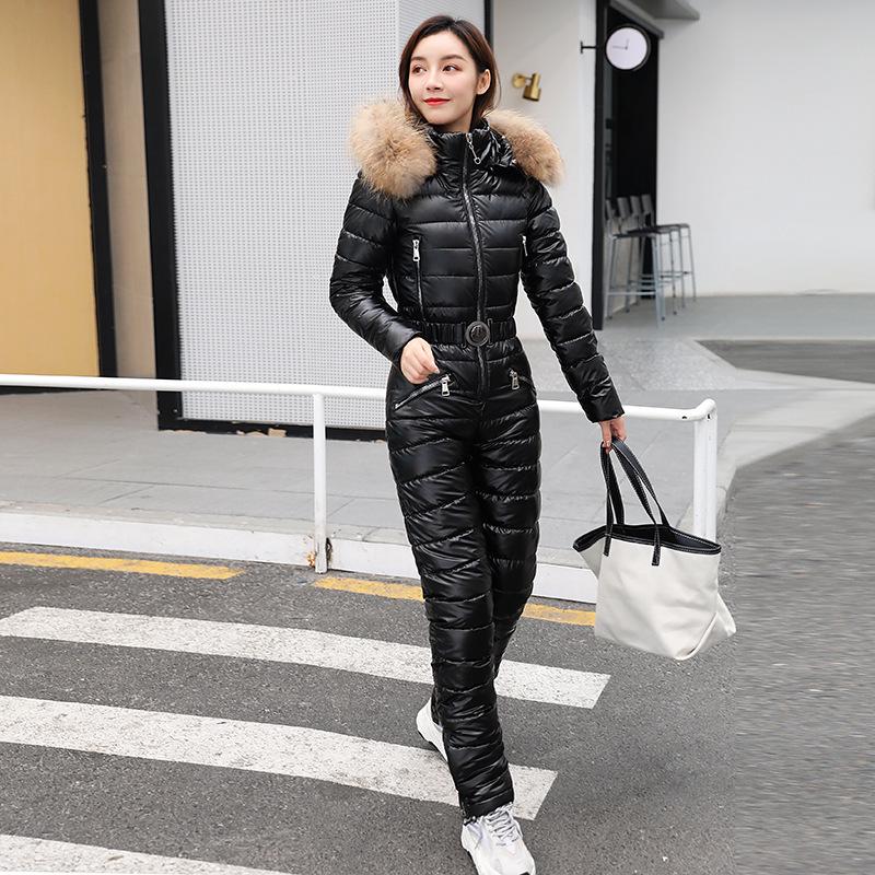 Women`s Thickened Winter Down Suit -