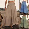 2024 Spring & Autumn Women's Patchwork Long Dress Midi Skirt