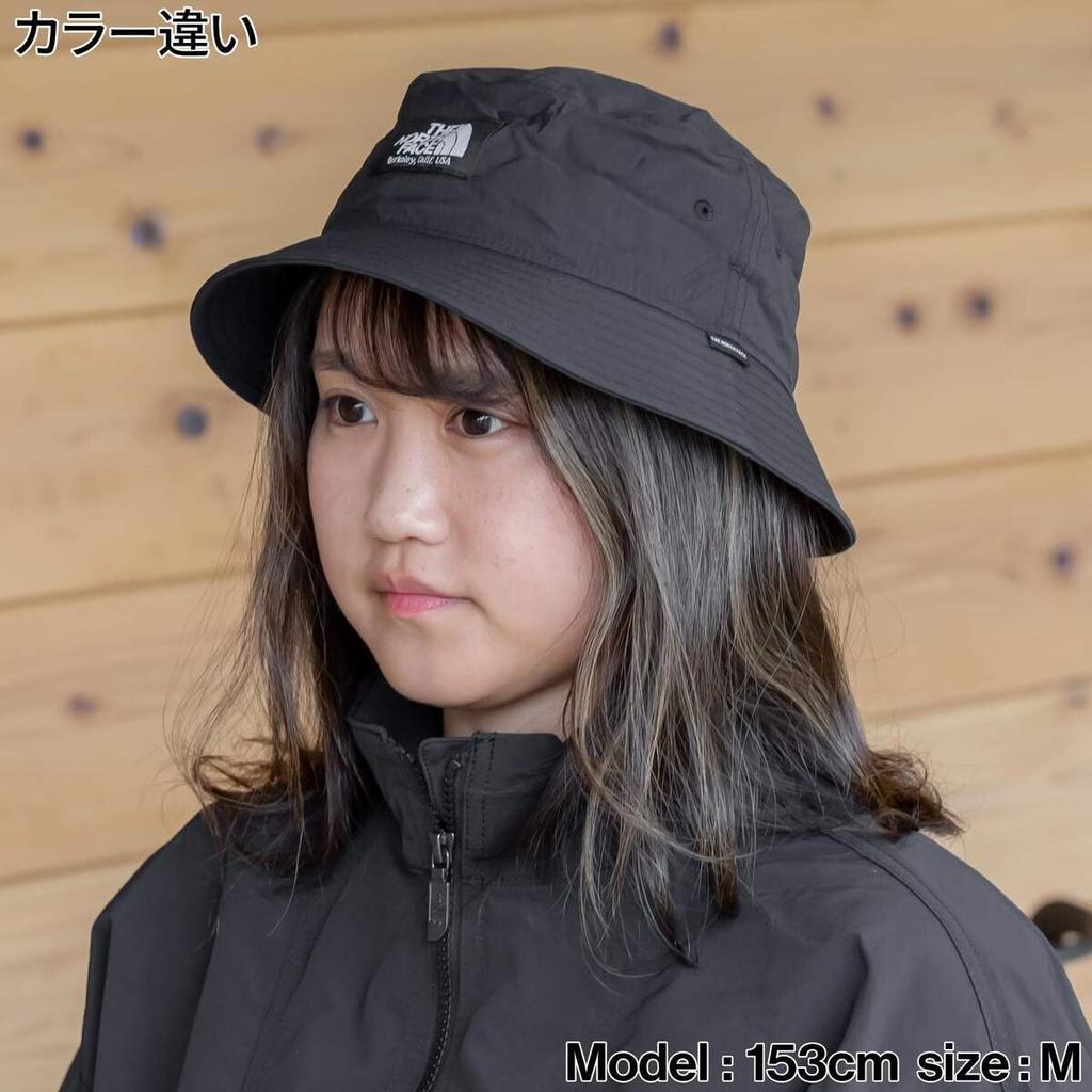 North Camp Side Water UV Removable Chin New M [The Face] Hat, Unisex, Repellent, Care, Strap, Taupe/Black