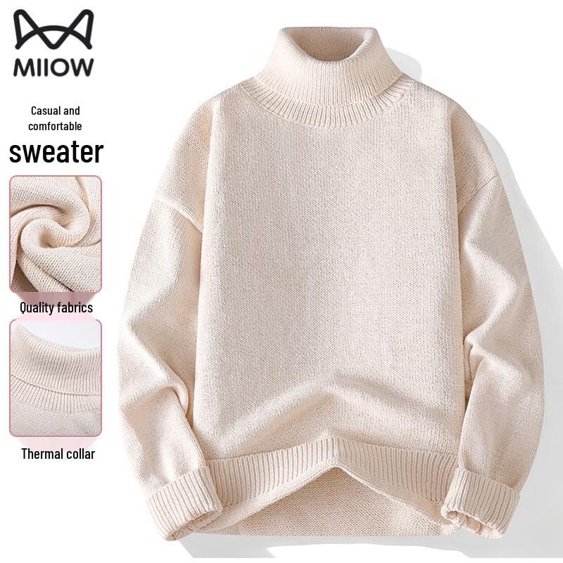MiiOW Men s Crew Neck Pullover Sweater 3XL