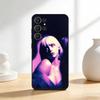 Schöne B-Billie Eilish Sängerin Handyhülle Für Samsung S26,S25,S24,S21,S22,S23,S30,Ultra,S20,FE,Lite,10,9,Schwarze Hülle