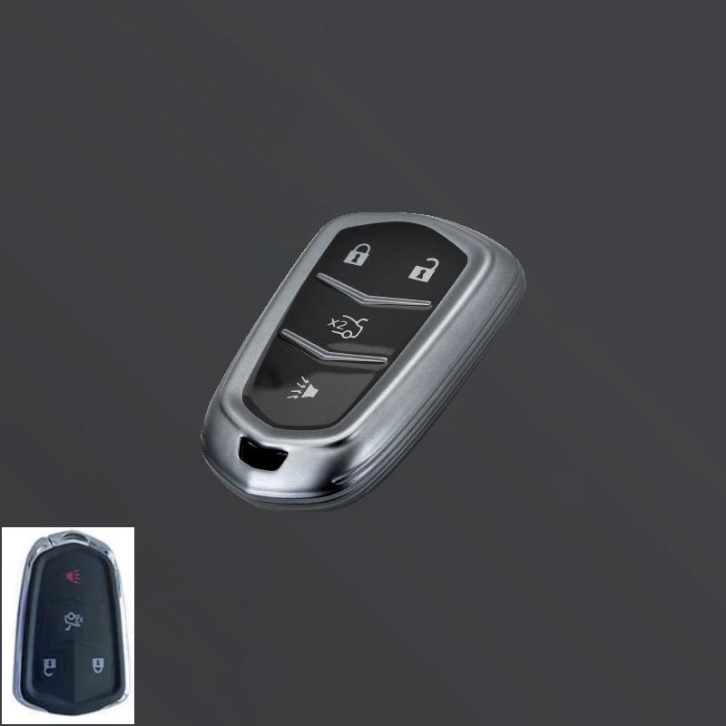

Car Key Case Cover for Cadillac ATS CT6 CTS DTS XT5 Escalade ESV SRX STS XTS 28T ELR 2014 2015 2016 2017 2018 Auto Shell Holder