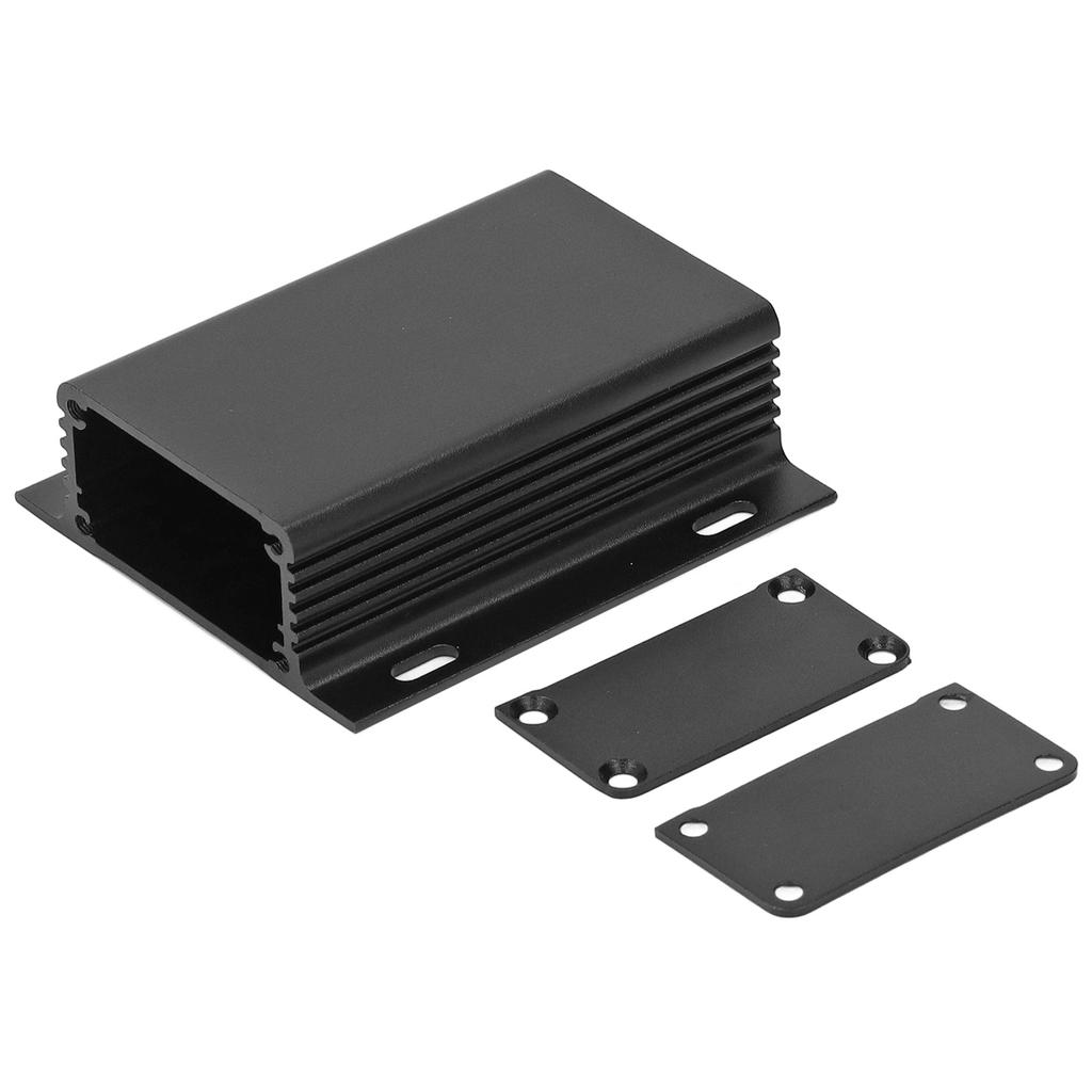 Aluminum Electric Box Waterproof Junction Enclosure Case Integrated Type 25x71x80mm Black