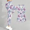 Butterfly Print Yoga Outfit for Women Fashion Workout Leggings Fitness Sports Casual Yoga Set Sports Suit